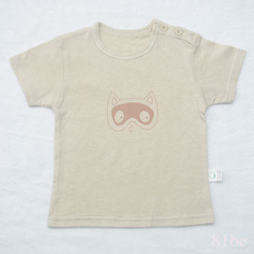 彩棉婴儿肩钮短袖内衣20122710