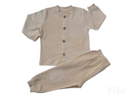 长袖彩棉婴儿开扣内衣20126202