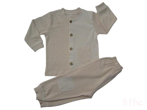 长袖彩棉婴儿开扣内衣20126205