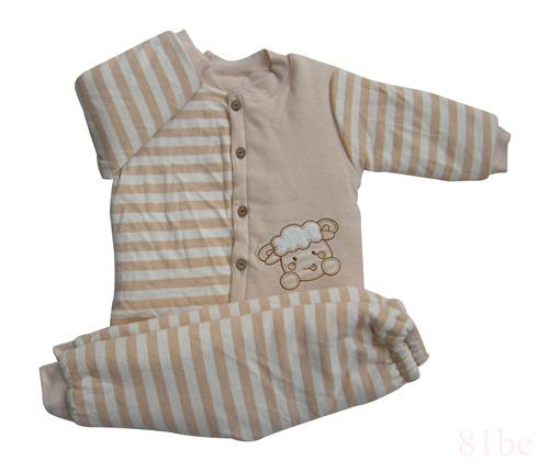 长袖彩棉婴儿开扣内衣20126208