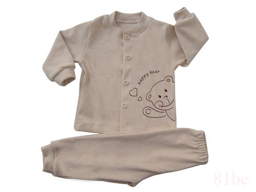 长袖彩棉婴儿开扣内衣20126210