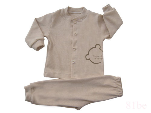 长袖彩棉婴儿开扣内衣20126211