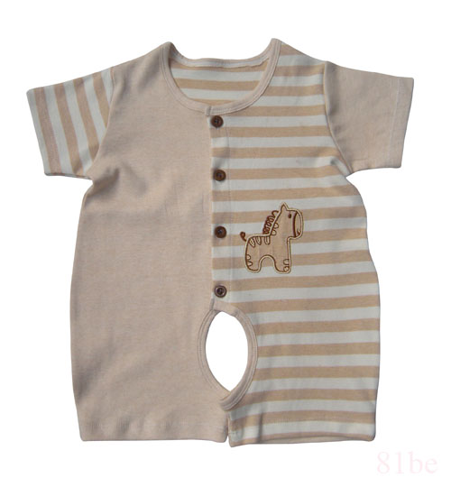 彩棉婴儿哈衣20135107